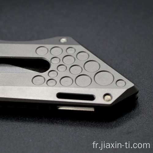 Mini couteau de poche Titanium Survival Camping edc